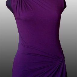 Трикотажное платье с драпировкой