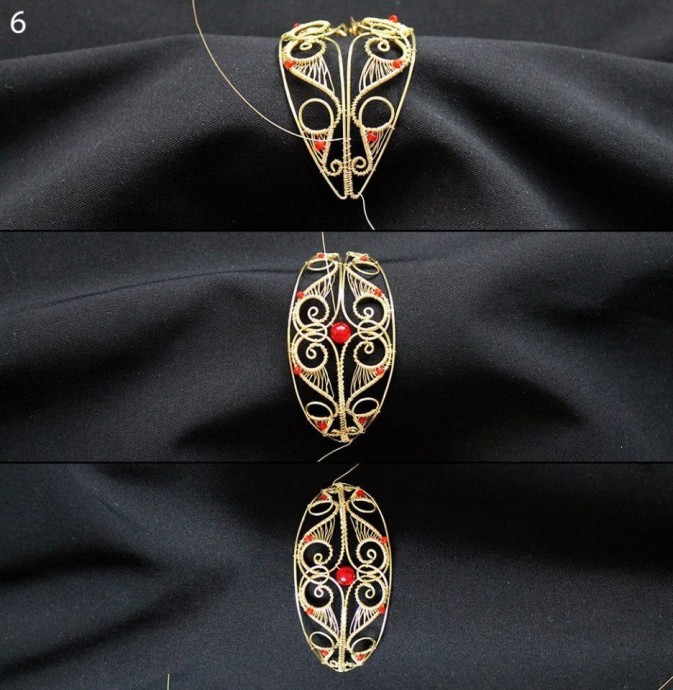 ​Новогодний шар из проволоки