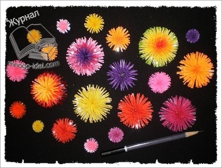 Одуванчик из бутылок