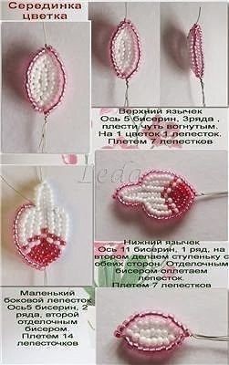 Орхидея из бисера Орхидея из бисера