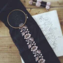 ​Подборка цветочных стежков для вышивки