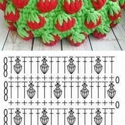 Узорчики для вязаных корзинок