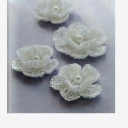 ​Вязаные цветочки