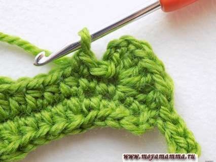 Вяжем крючком дубовый лист