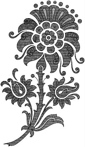 Фантазийные цветы: шаблоны