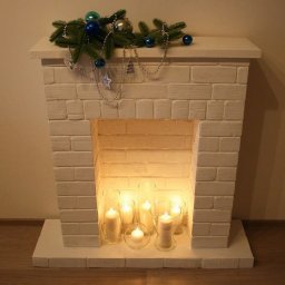 Имитация зимнего кaмина