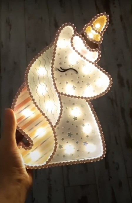 Красивый фантастический ночник своими руками