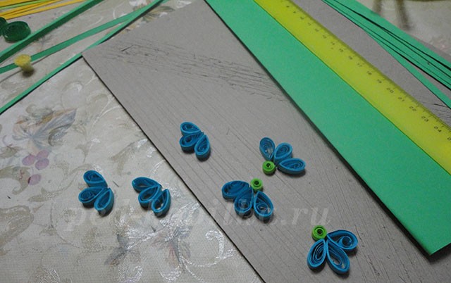 Весенние цветы: квиллинг