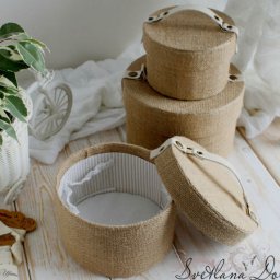 Круглая шкатулка