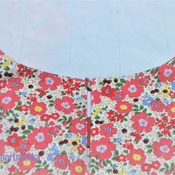 Обработка обтачкой горловины с вырезом-капелькой