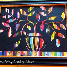 Панно из старых журналов