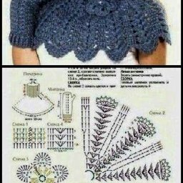 ​Вязаные манишки