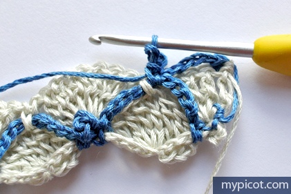 Очень красивый и необычный узор крючком 7 Очень красивый и необычный узор крючком 7