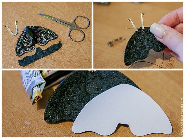 ​Брошь в виде мотылька