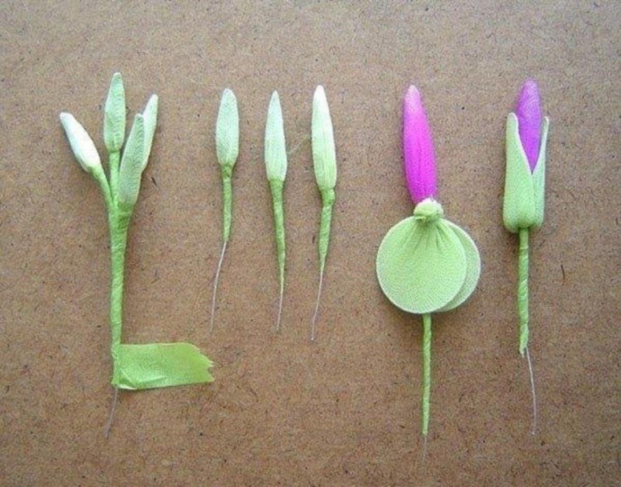 Цвeты из капрона