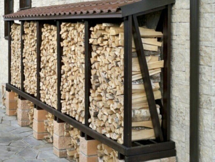Идеи для хранения дров на даче
