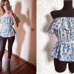 Как сшить топ с воланом