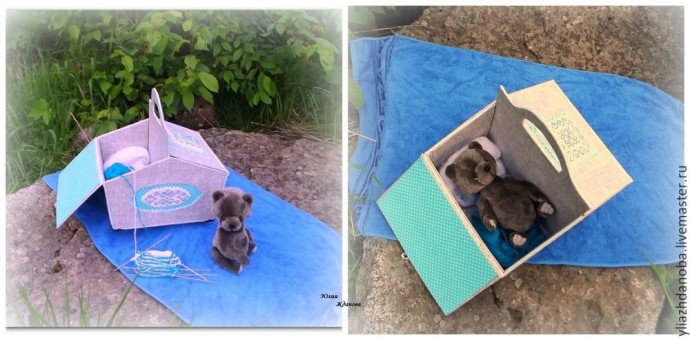 Мастерим из картона удобную корзину для пикника Мастерим из картона удобную корзину для пикника
