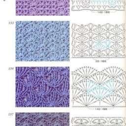 ​Множество ажурных узоров крючком