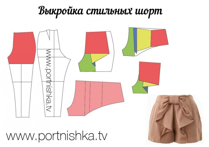 Моделирование оригинальных шорт Моделирование оригинальных шорт