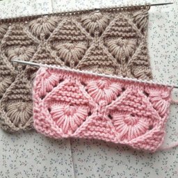 Объемный ажурный узор спицами "Маргаритки"