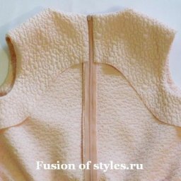 Обработка горловины и проймы цельнокроеной обтачкой