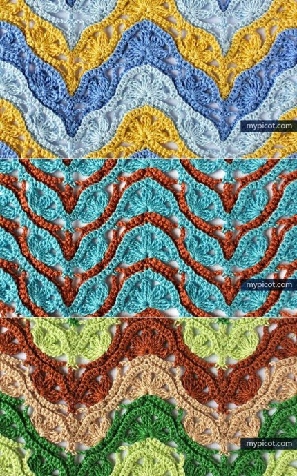 Очень красивый многоцветный узор "Миссони"