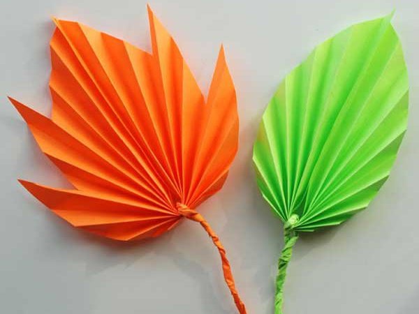 Осенние листья из бумаги