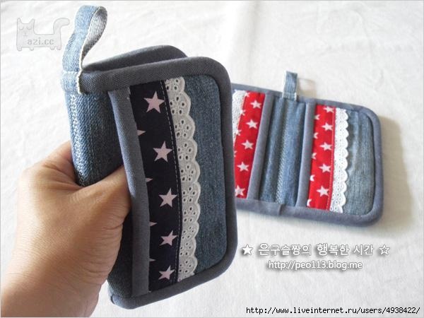 Прихватки из старых джинсов