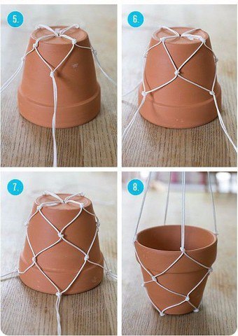 Простой дeкор цветочных горшков