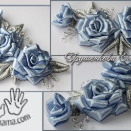 Роза из ленты