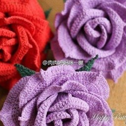 Роза крючком