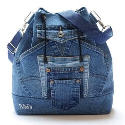 ​Рюкзак-торба из старых джинсов