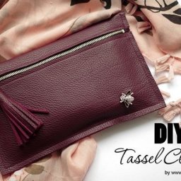 Шьем клатч из экокожи