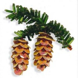 ​Шишки из бисера