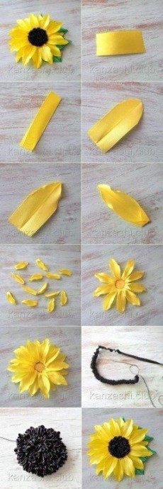 Уроки создания цветов из атласных лент: вышивка