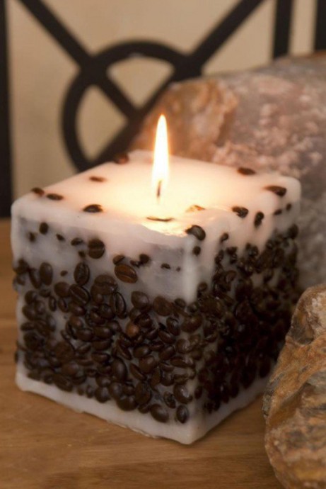 ​Ароматная свеча с кофейными зернами