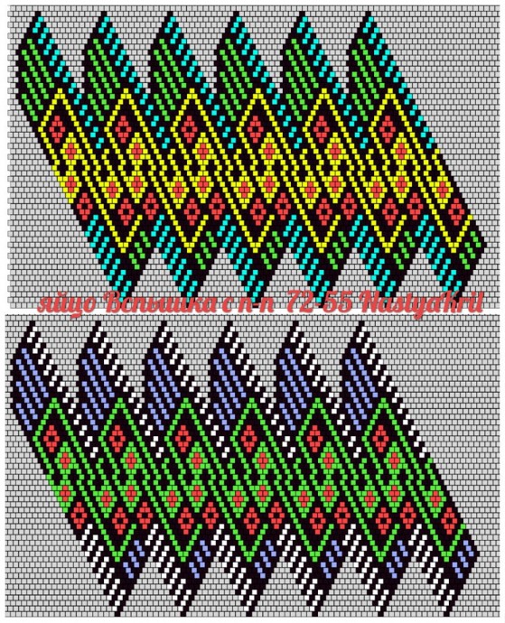 ​Чудесные схемы для плетения бисером