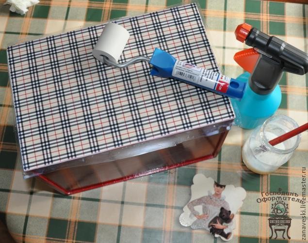 Мини-комодик в стиле burberry