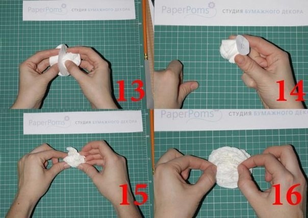 Сердечная композиция из гофрированной бумаги