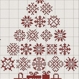 Новогодние схемы для вышивки