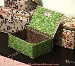 Шкатулка из картона своими руками