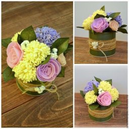 Мастерим цветочки из фетра