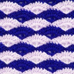 ​Многоцветный узор "Ракушки"