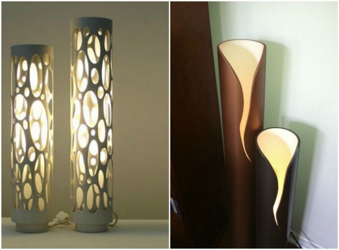 Необычные идеи: светильники из труб Необычные идеи: светильники из труб