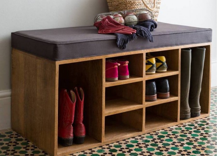 Обувница-пуфик: идеи