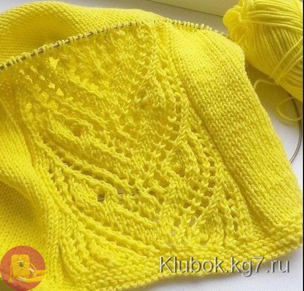 Очень красивый узор для рукава или переда