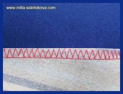 Псевдо-оверлочный шов Псевдо-оверлочный шов