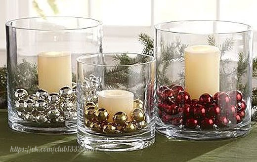 Стильные настольные композиции к новому году Стильные настольные композиции к новому году