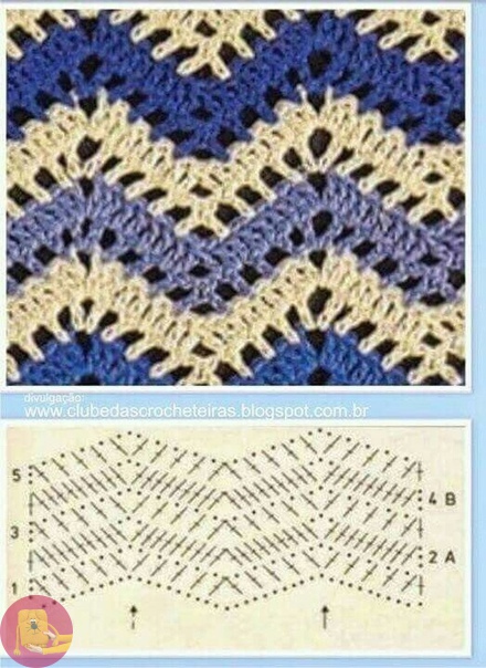 Зигзаги крючком